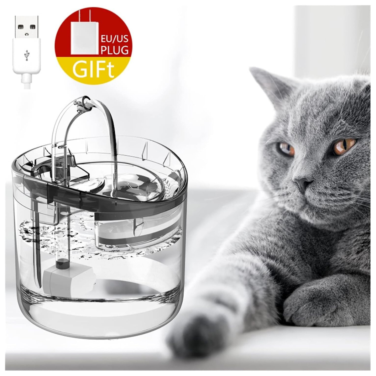 Fuente de Agua para mascotas 1.6 L